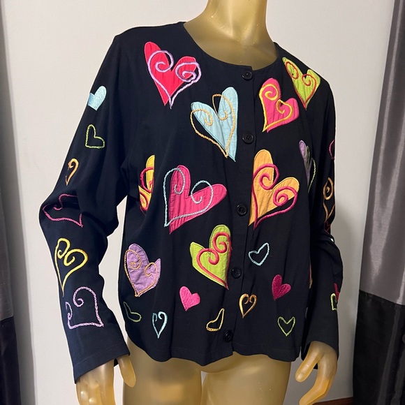 Michael Simon Embroidered Button Front XL - Picture 3 of 7